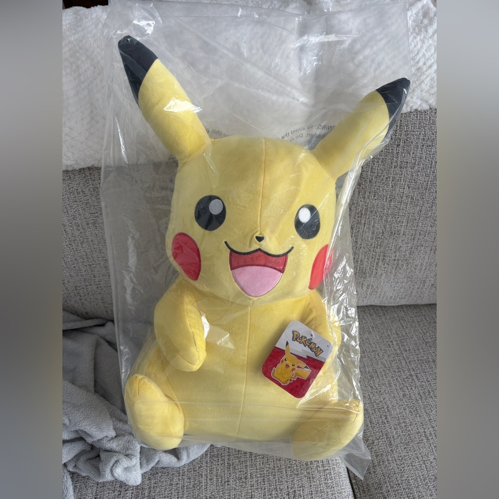 Pikachu Pokemon Large Plush Stuffed 24” Brand New